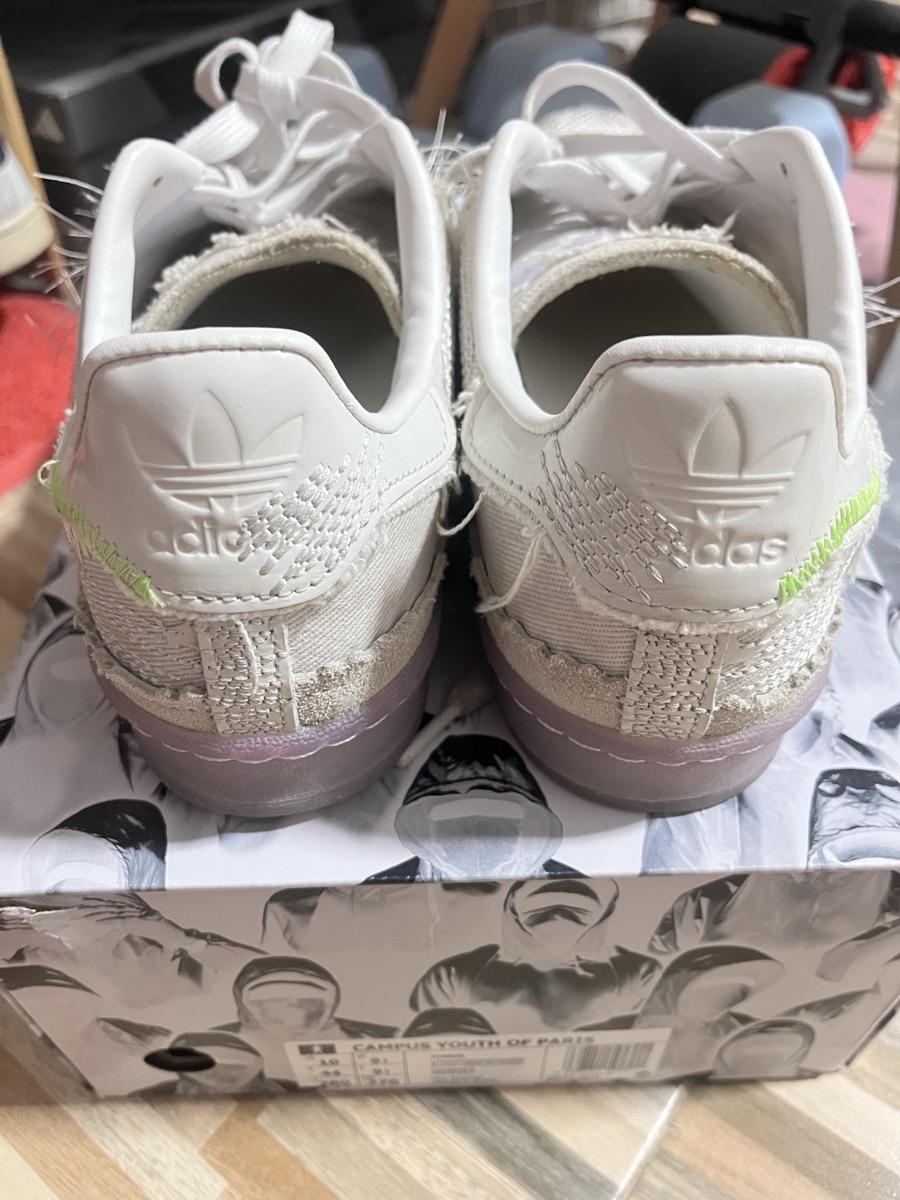 adidas gazelle silver green womens Adidas x Youth Of Paris Campus 80s Shoes – Extra Butter