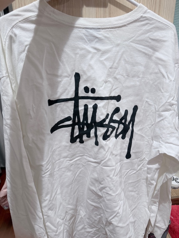 Stussy Basic Stüssy LS Tee White Shop Authentic at SASOM