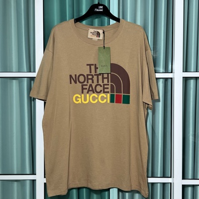 Gucci x The north face camel t shirt