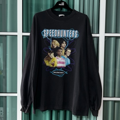 Balenciaga Speedhunters Oversized Long Sleeve Dark Gray Balenciaga Speedhunters Oversized Long Sleeve Dark Gray