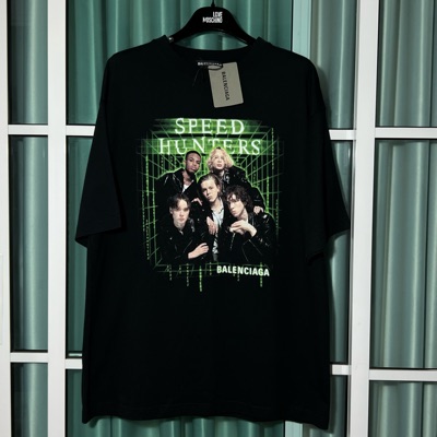 Balenciaga Speedhunters Boysband Printed T-Shirt Black Balenciaga Speedhunters Boysband Printed T-Shirt Black