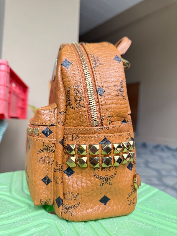 Mcm Womens Backpack Mcm Stark Side Studs Bebe Boo Backpack