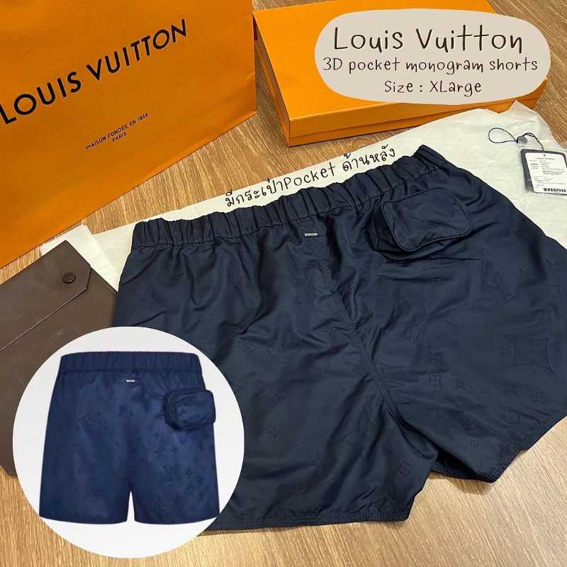 Louis Vuitton Staples Edition 3D Pocket Monogram Board Shorts Ocean. Size L0