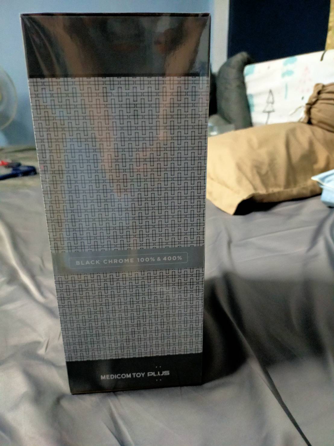 BE@RBRICK Medicom Toy Plus Black Chrome Ver. 400% + 100%