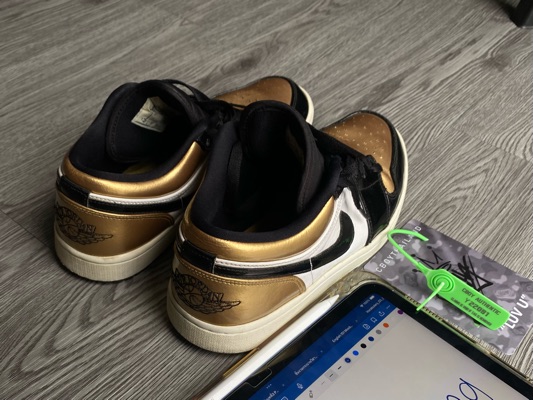 Buy Sell Jordan Low Gold Toe 100% Authentic