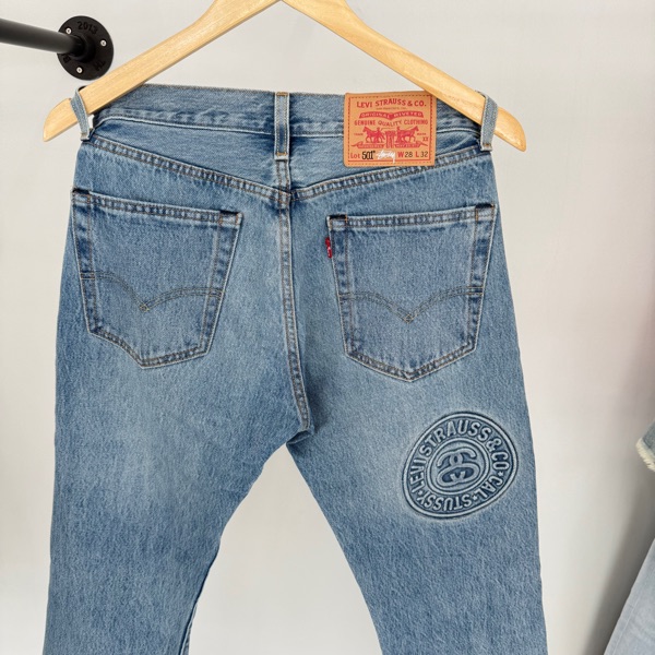 Buy Stussy x Levi's Embossed 501 Jean Indigo | SASOM