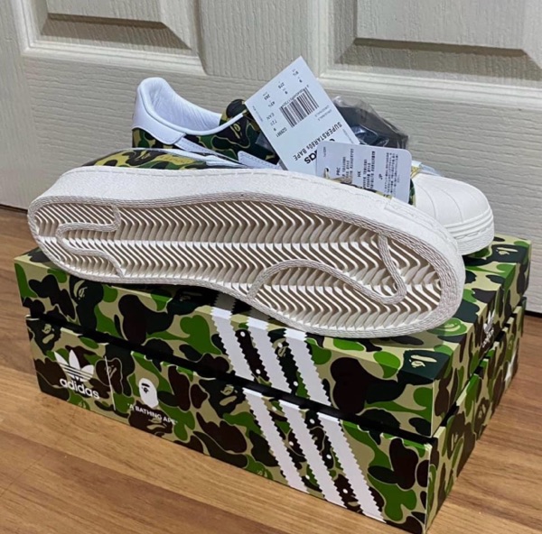 adidas gazelle silver green womens Adidas Superstar 80s Undefeated Bape Blue Camo main image 0