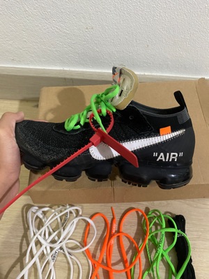 off white vapormax orange laces