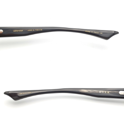 DITA ARRIFANA Sunglasses In Black Acetate Frame With Gold Gradient
