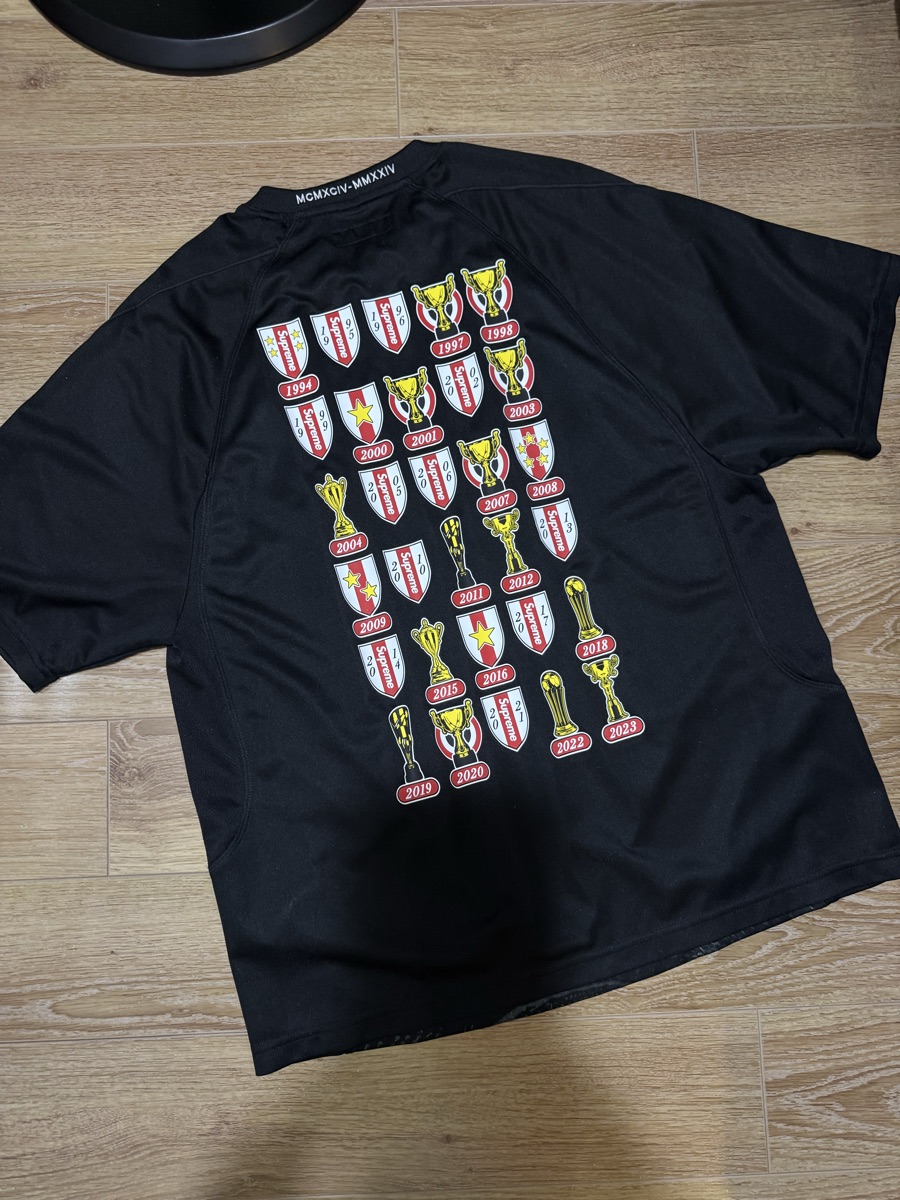 Supreme Jacquard Soccer Jersey Black (SS24) | ของแท้