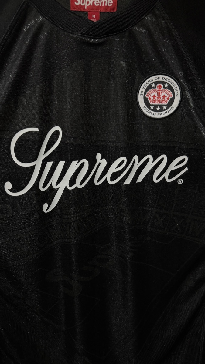 Buy Supreme Jacquard Soccer Jersey Black (SS24) | SASOM