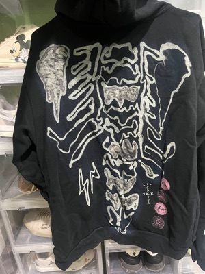 Travis Scott Cactus Jack x Fragment 2021 Skeleton Hoodie Black