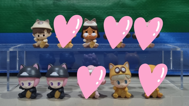 เช็คการ์ด) Pop Mart LiLiOS Fortune Cat (POP BEAN Lucky Cat