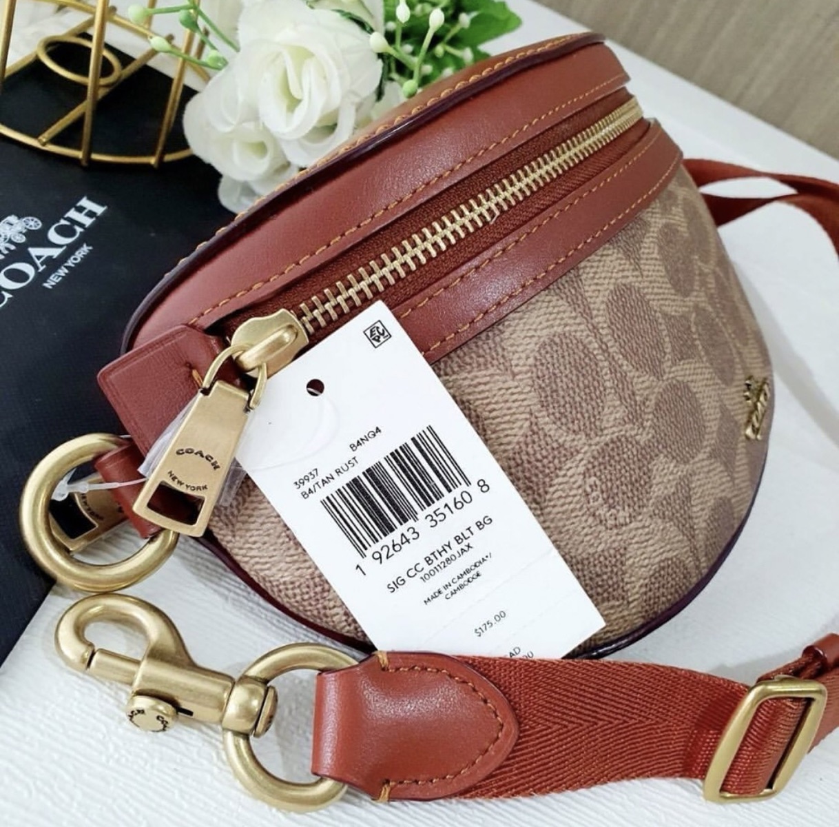 SASOM bags Coach Bethany Leather Shoulder Bag Crossbody Bag