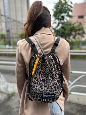 SASOM | bags Supreme Mesh Small Backpack Leopard Check the latest