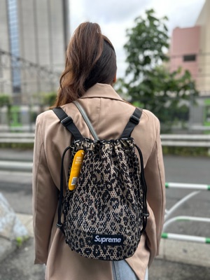 Supreme cheap leopard backpack