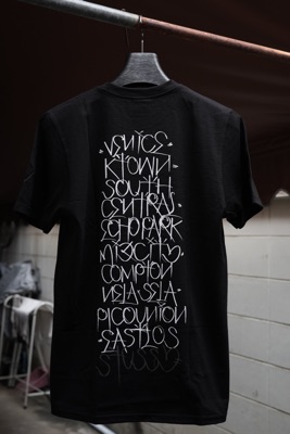 【Stussy x Born & Raised】 Handstyles T-Shirt Black BORN X RAISED + STÜSSY HANDSTYLES TEE: BLACK | Size XL / In