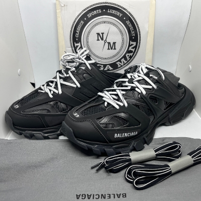 【美品】BALENCIAGA TRACK MULE ブラック 653814 Balenciaga Track Mule 'Black' 653814W3DA31000