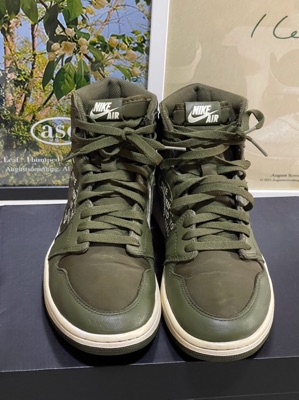 air jordan 1 retro high og olive canvas