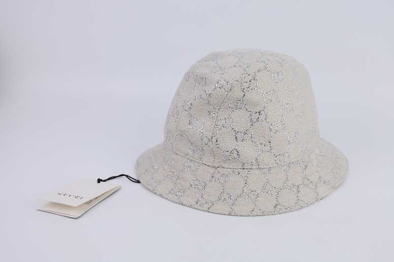 Buy Gucci GG Lame Bucket Hat White Silver | SASOM