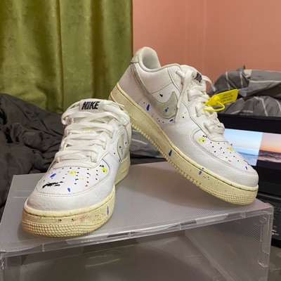 Nike trainer Air Force 1 Low 07 LV8 Paint Splatter White CZ0339 -  StclaircomoShops - nike lunar 180 ultramarine black hair blue dress - 100