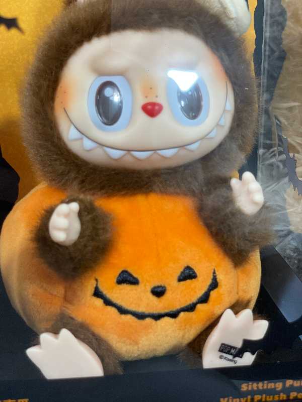 ア*ー様 Sitting Pumpkin Vinyl Plush Pendant Happy Halloween Party SeLAries-Sitting Pumpkin Vinyl Plush