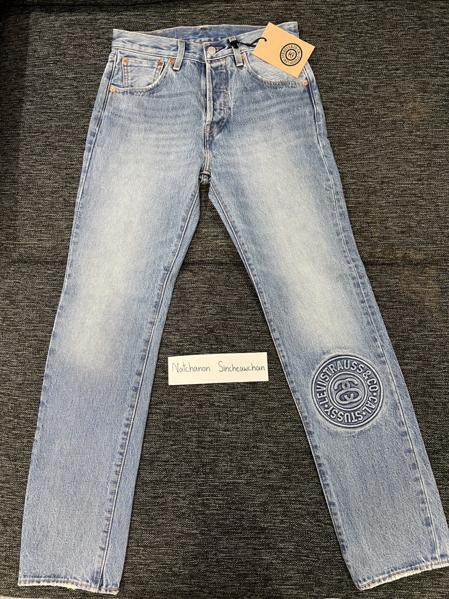 Buy Stussy x Levi's Embossed 501 Jean Indigo | SASOM