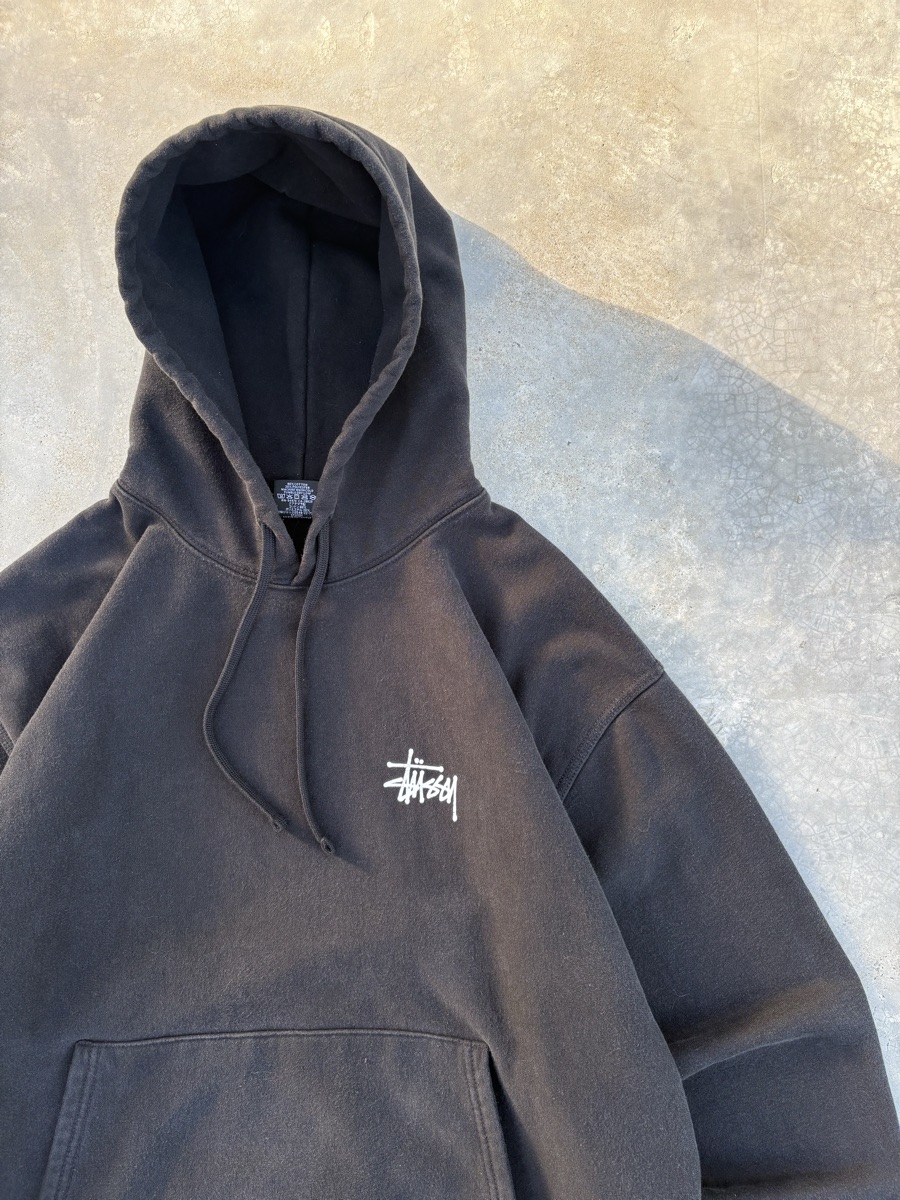 Buy Stussy Basic Hoodie Pigment Dyed Black SS23 | SASOM