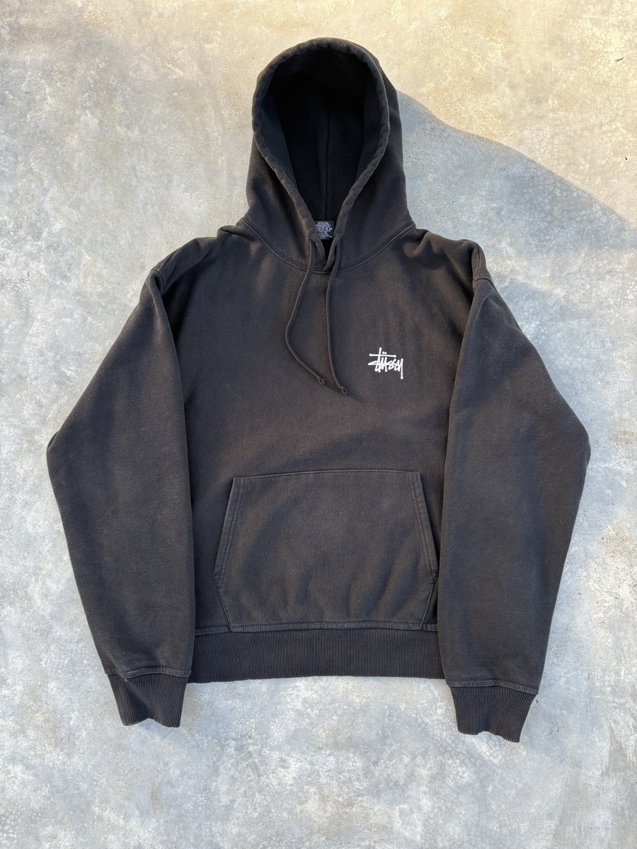 ★Stussy Stussy Basic Stussy Pigment Dyed Hoodie Black★ Buy Stussy Basic Hoodie Pigment Dyed Black SS23 | SASOM