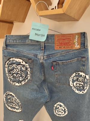 Buy Stussy x Denim Tears 501 Jean Light Indigo | SASOM