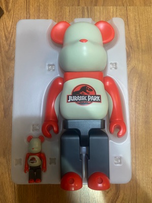 BE@RBRICK Jurassic Park 400% + 100% | ของแท้ ราคาดีที่สุด