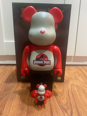BE@RBRICK Jurassic Park 400% + 100% | ของแท้ ราคาดีที่สุด