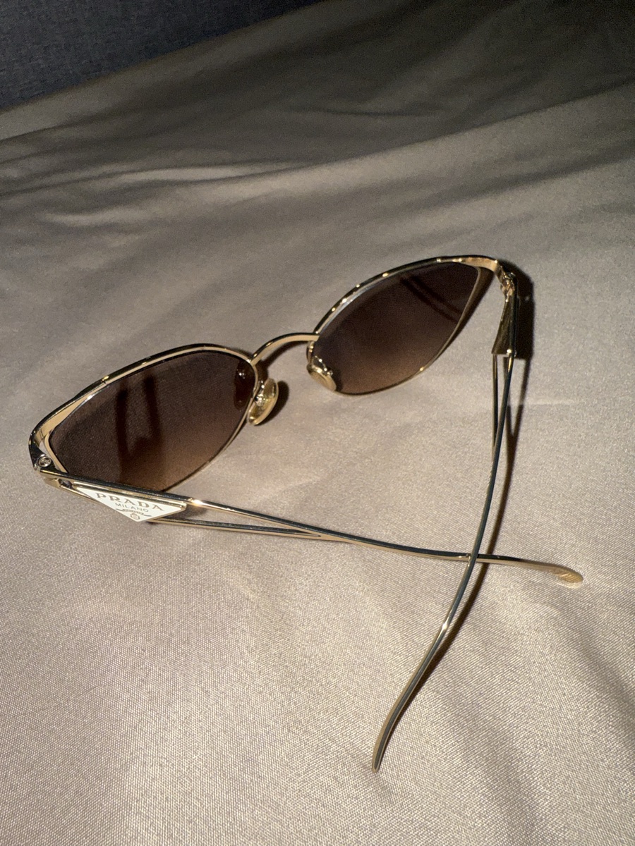 Prada Sunglasses With Triangle Logo In Oversized Slightly