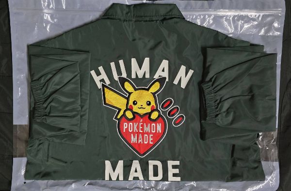 HUMAN MADE POKEMON MADE COACH JACKET 緑L ☆Human Made x Pokemon Made☆Coach Jacket☆Green (HUMAN MADE