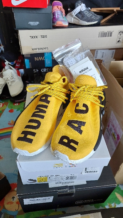 adidas NMD HU Pharrell Human Race Yellow Men's - BB0619 - US