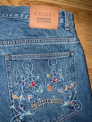 Buy Supreme x Coogi Baggy Jean Blue - 23SS | SASOM