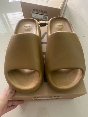 DS Brand New Adidas Yeezy Slide Ochre Sz-12 GW1931 W/Receipt Ships Now Fast