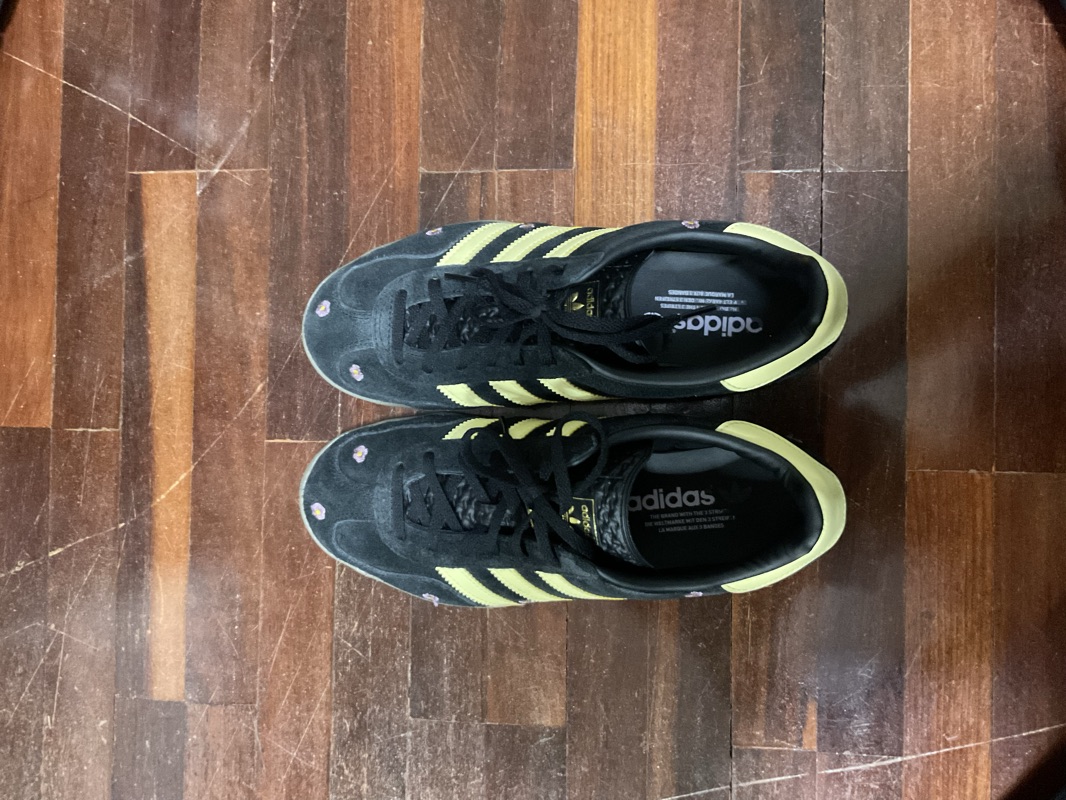 adidas Gazelle Indoor Core Black Almost Yellow Floral (W)