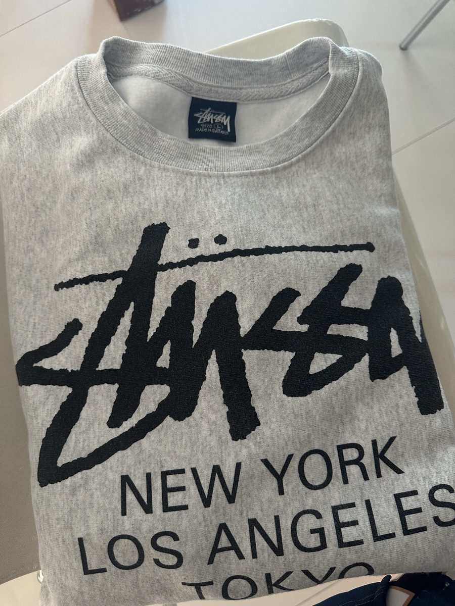 Stussy World Tour Crew Ash Heather (2022) | ของแท้