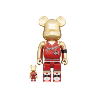 BE@RBRICK Michael Jordan 1985 ROOKIE JERSEY 400％ + 100％