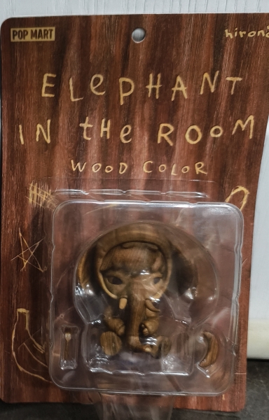 Pop Mart Hirono Elephant In The Room Figure (Wood Color)