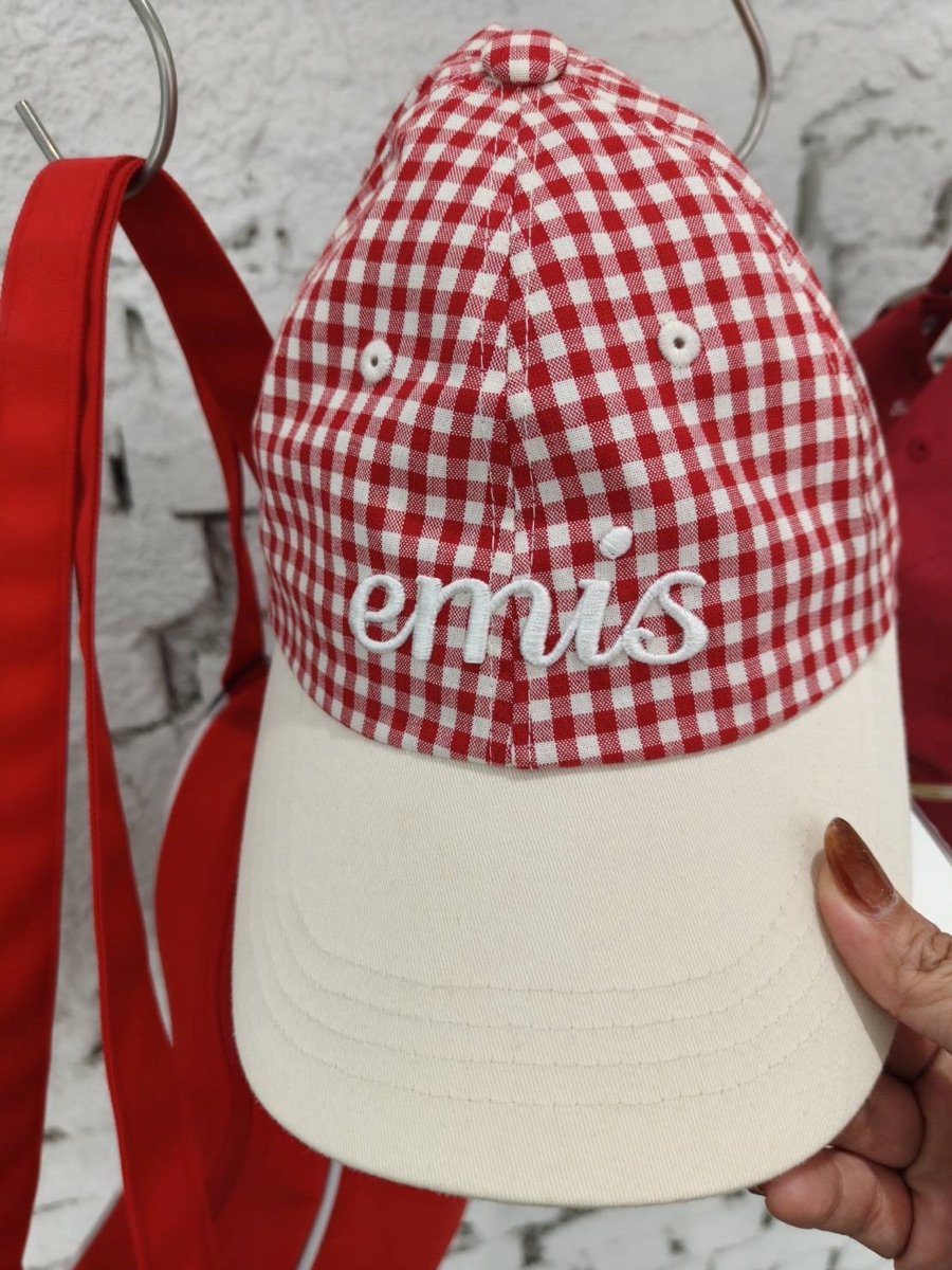 【EMIS】 GINGHAM CHECK BALL CAP /追跡付 EMIS】 GINGHAM CHECK BALL CAP /追跡付 (EMIS/ニットキャップ