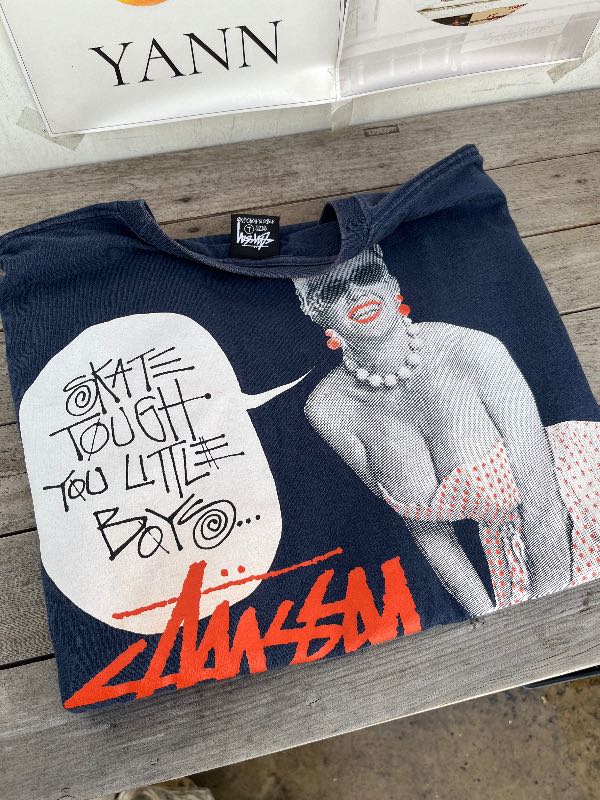 Stussy Skate Tough Tee Navy Shop Authentic at SASOM