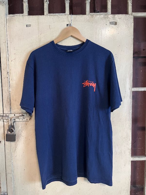 ★送料・関税込★STUSSY★SKATE TOUGH TEE★Navy★ Stussy Skate Tough Tee Navy Shop Authentic at SASOM