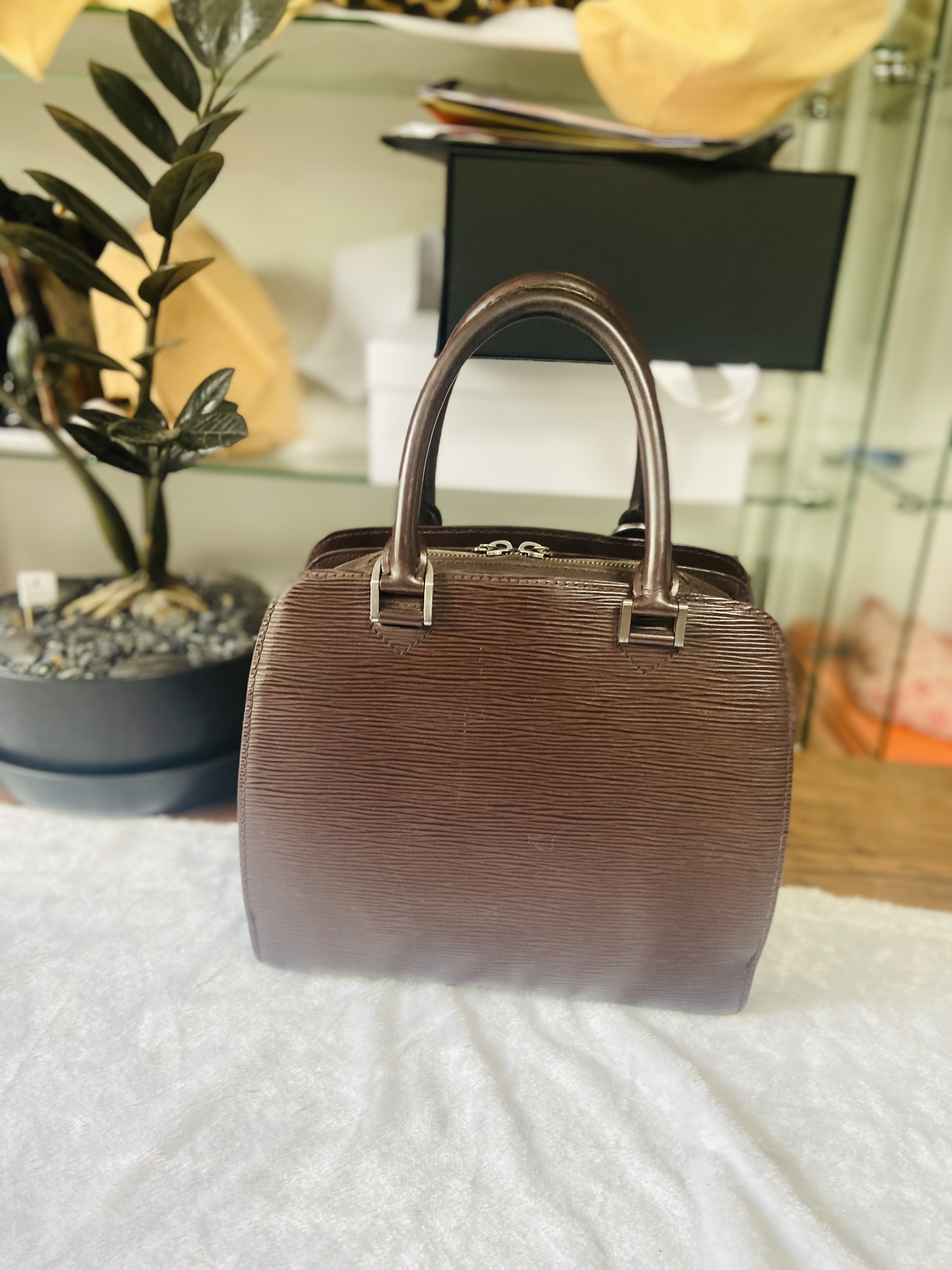 Louis Vuitton Epi Brown Pont Neuf Bag