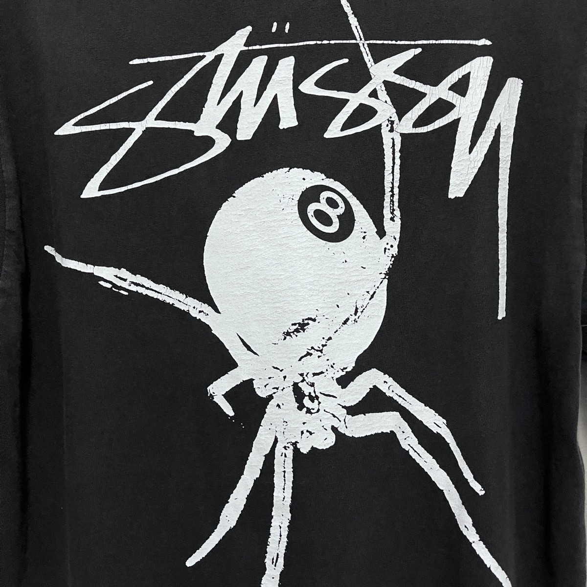Buy Stussy Arachnid Tee Pigment Dyed Black | SASOM