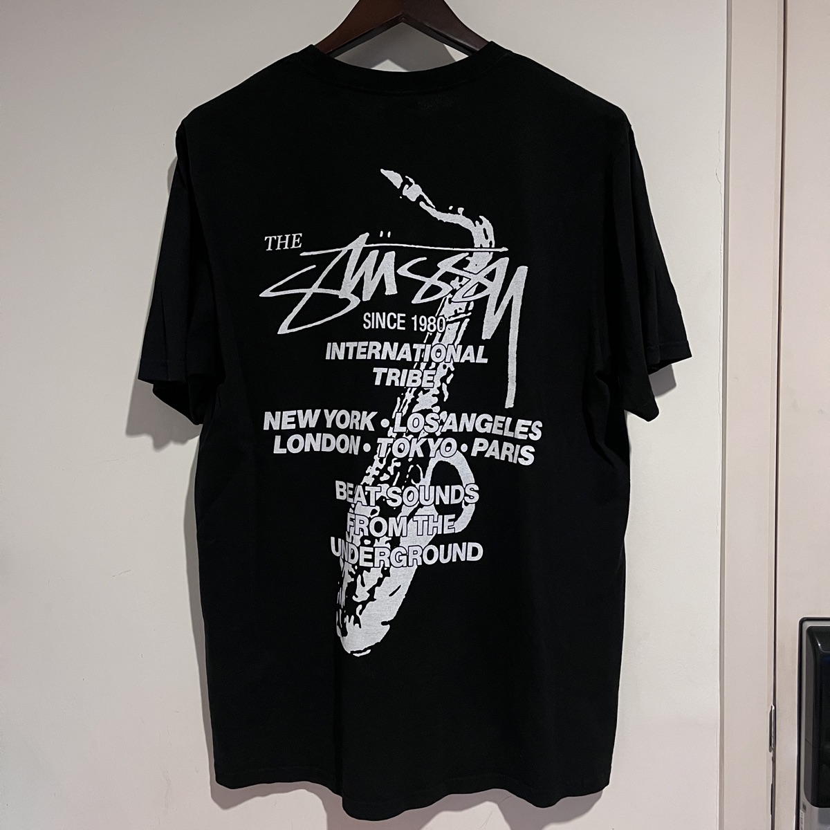さらに100円引き◆STUSSY◆BEAT SOUNDS TEE PIGMENT DYED Stussy Beat Sounds Pigment Dyed Tee Black Men's - FW24 - US