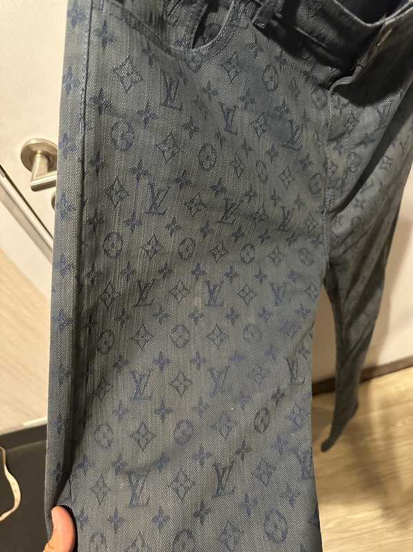 Louis Vuitton Black Monogram Slim Jeans