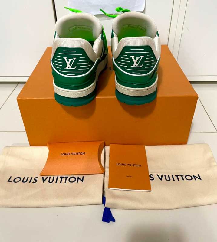 Louis Vuitton Trainer 'Green Orange Monogram