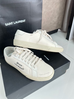 RvceShops Revival, Saint Laurent Court Classic SL 39 mid-top sneakers  Bianco